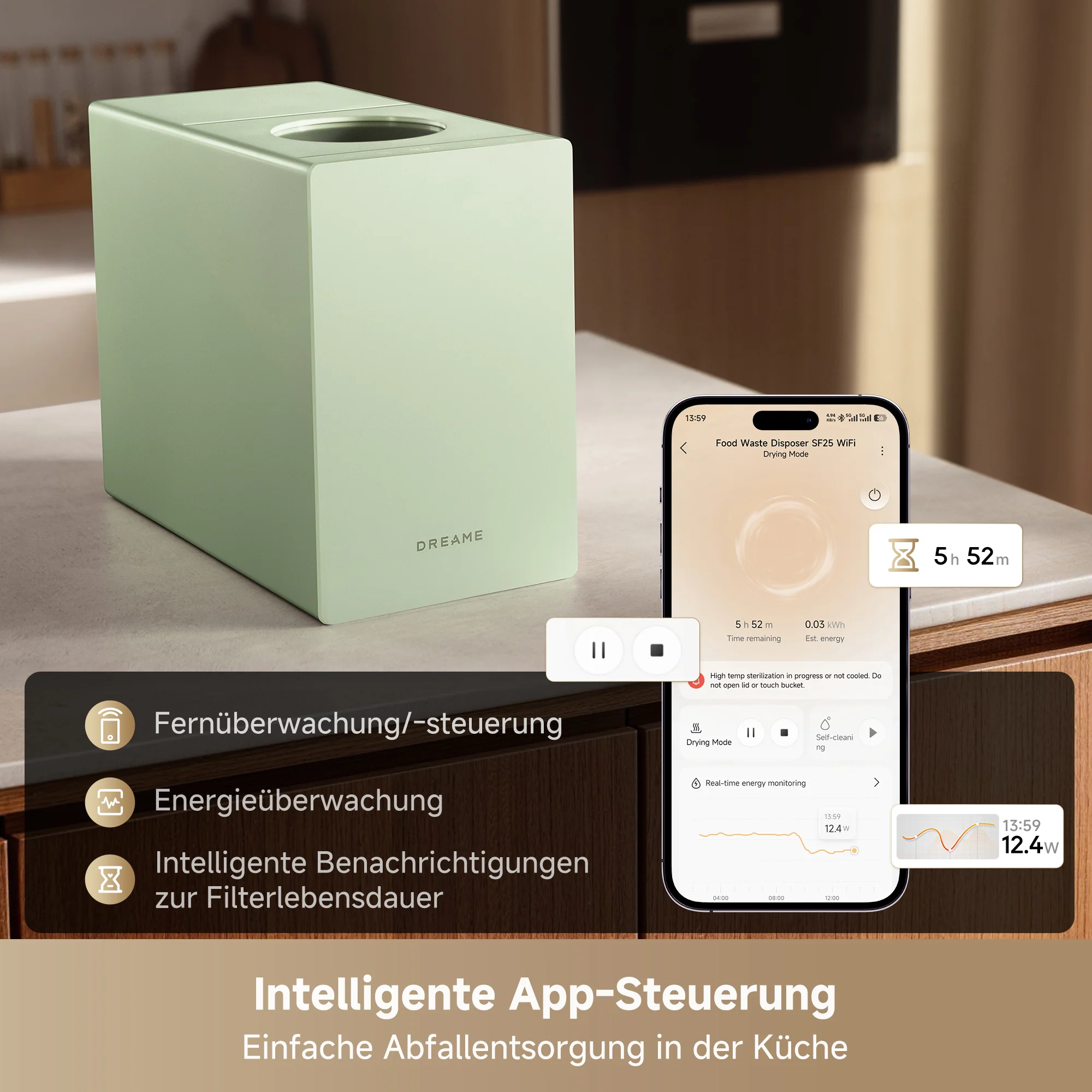 Dreame-Küchenabfallzerkleinerer SF25 WiFi - Image 3